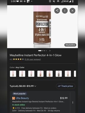 Maybelline Instant Age Rewind Perfector 4-in-1 Glow - Deep Brown